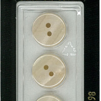 Button - 0898 - 15 mm - Pearl - by Dill Buttons of America
