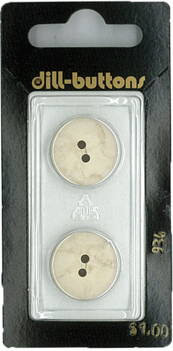 Button - 0934 - 18 mm - Beige - by Dill Buttons of America