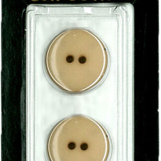 Button - 1002 - 23 mm - Beige - Glossy - by Dill Buttons of Amer