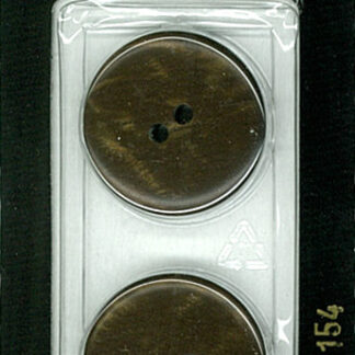 Button - 1154 - 23 mm - Brown - by Dill Buttons of America