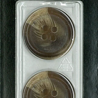 Button - 1190 - 25 mm - Brown - by Dill Buttons of America