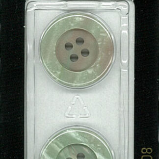 Button - 1208 - 20 mm - Greenish Pink - by Dill Buttons of Ameri