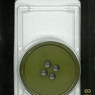 Button - 1218 - 28 mm - Olive Green - by Dill Buttons of America