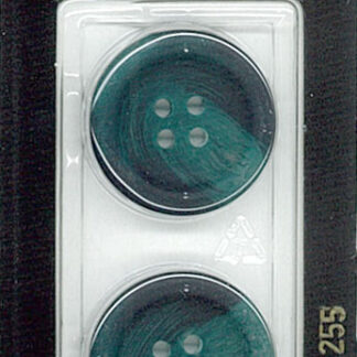 Button - 1255 - 23 mm - Teal - by Dill Buttons of America
