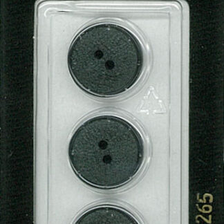 Button - 1265 - 15 mm - Dark Green - by Dill Buttons of America