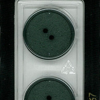 Button - 1267 - 23 mm - Dark Green - by Dill Buttons of America