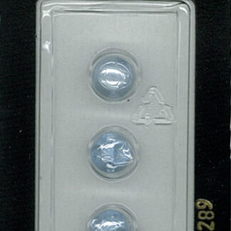 Button - 1289 - 08 mm - Light Blue - Ball - by Dill Buttons of A