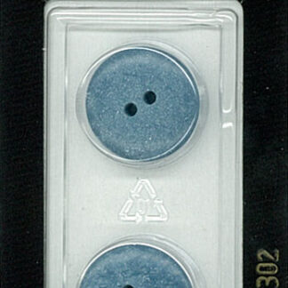 Button - 1302 - 18 mm - Blue - by Dill Buttons of America