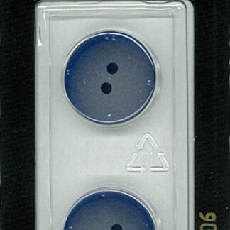 Button - 1306 - 18 mm - Blue - by Dill Buttons of America