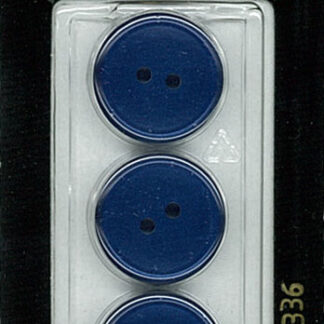 Button - 1336 - 18 mm - Blue - by Dill Buttons of America