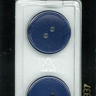 Button - 1337 - 20 mm - Blue - by Dill Buttons of America