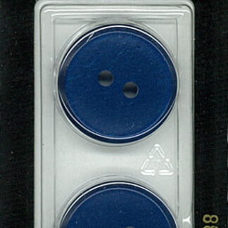 Button - 1338 - 23 mm - Blue - by Dill Buttons of America