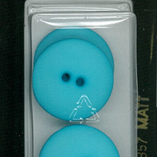 Button - 1357 - 23 mm - Robin Egg Blue - Matt - by Dill Buttons