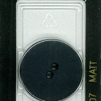 Button - 1407 - 28 mm - Bluish Black - Matt - by Dill Buttons of