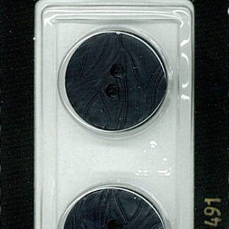 Button - 1491 - 20 mm - Bluish Black - by Dill Buttons of Americ