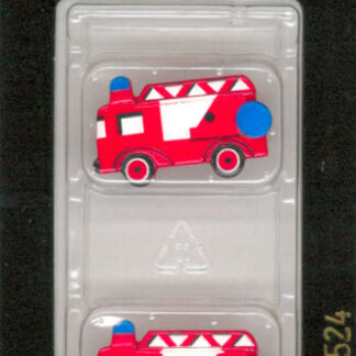 Button - 1524 - 23 mm - Fire Truck - by Dill Buttons of America