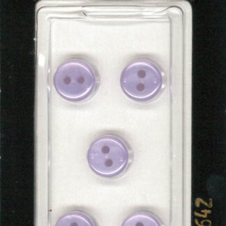 Button - 1642 - 08 mm - Light Purple - by Dill Buttons of Americ