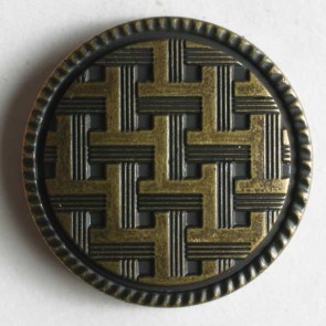 15 mm  - Antique Brass  - Circle  - Dill Buttons