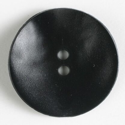 Button - 40 mm - Black - Wavy Round - Dill Buttons