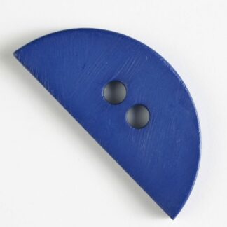 Button - 55 mm - Royal Blue - 2 Hole Half Circle - Dill Buttons