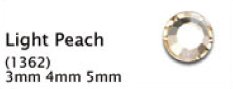 EZ Glitz - Swarovski - Light Peach - 3mm - Hotfix - 48 Pcs