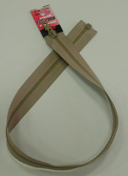 Zipper - 22" Vislon - Khaki - Activewear Separating