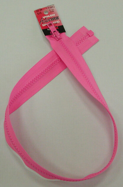 Zipper - 22" Vislon - Holiday Pink - Activewear Separating
