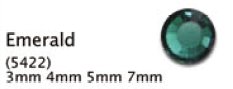 EZ Glitz - Swarovski - Emerald - 3mm - Hotfix - 48 Pcs