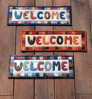 Pattern - #SJ087 - Warm Welcome Banner - Sweet Jane's Quilting &