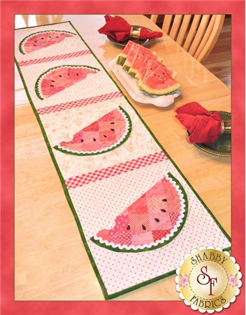 Shabby Fabrics - SF48631 - Patchwork Watermelon Table Runner