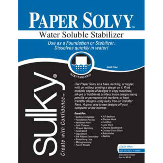 Stabilizer - Sulky - Paper Solvy - Water Soluble 8.5inx11in