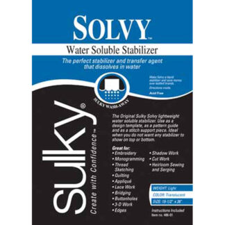 Stabilizer - Sulky - Solvy - 19.5inx36in - Water Soluble