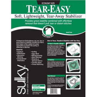 Stabilizer - Sulky - Tear Easy - 20inx3yd - White