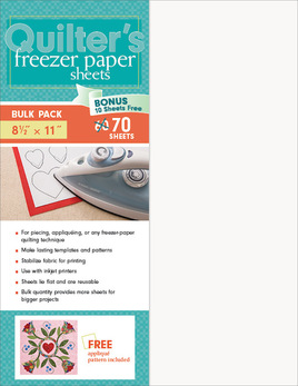 Quilter's Freezer Paper Sheets Bulk Pack - 8 1/2 x 11 - 70 Sheet