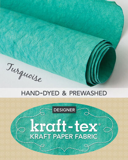 Pre-washed kraft-tex - Turquoise - Pre-cut 18.5" x 28.5"