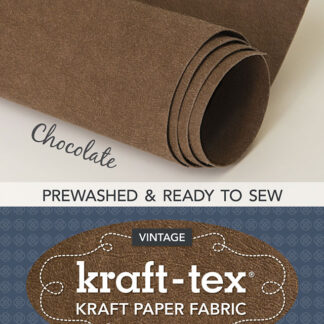 Pre-washed kraft-tex - Chocolate - Pre-cut 18.5" x 28.5"