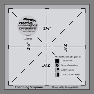 Ruler - Creative Grids - The Charming 5 Square Ruler - designed