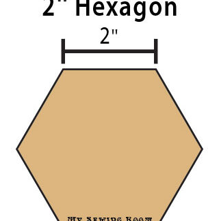 2" Hexagon Paper Pieces