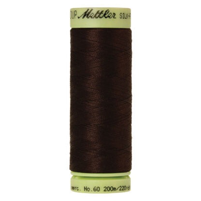 Mettler - Silk-Finish Cotton - 1002 - Vry Dk Brown - 60wt - 200m