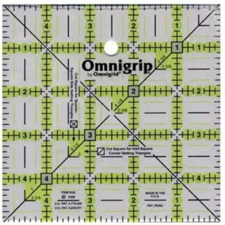 Ruler - Omnigrip - Square - 5" - Non-slip