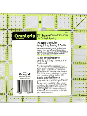 Ruler - Omnigrip - Square - 5 1/2"