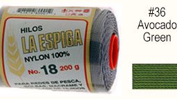 Nylon cording - 400 - 36 - Avocado Green - La Espiga - PKG