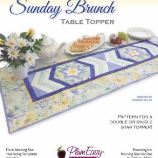 Pattern - Sunday Brunch Table Topper - Quilt Pattern - Plum Easy
