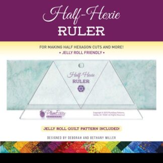Ruler - Half-Hexie Ruler - Plum Easy