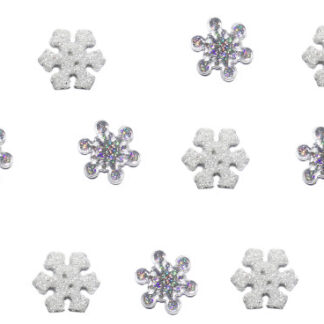 Buttons - Dress It Up - Christmas - Sparkle Flakes