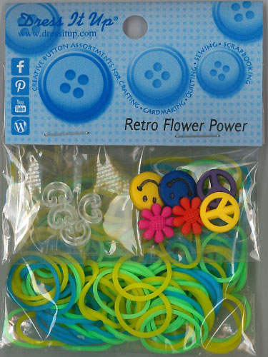 Rubber Band Kit - Dress It Up - Retro Flower Power