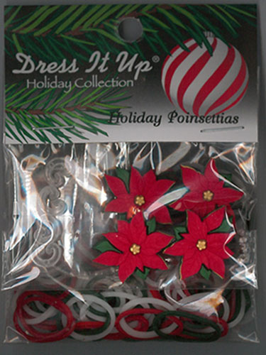Rubber Band Kit - Dress It Up - Holiday Poinsettias