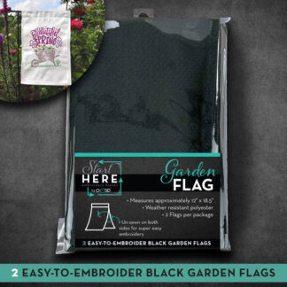 Blanks - Garden Flag - Black - 2 Pk - OESD