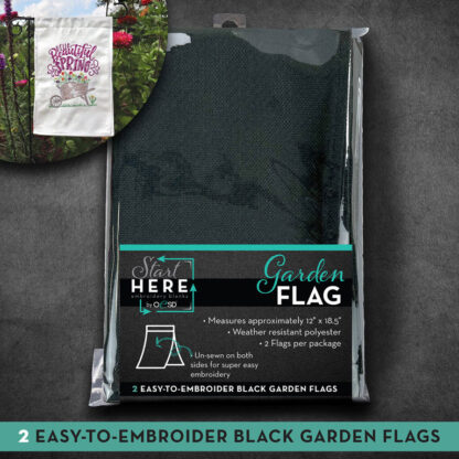 Blanks - Garden Flag - Black - 2 Pk - OESD