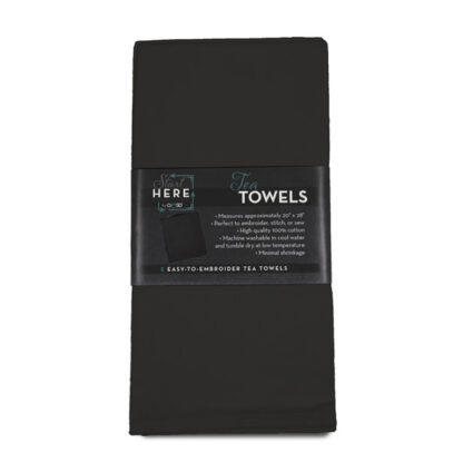 Blanks - Tea Towels - Black - OESD